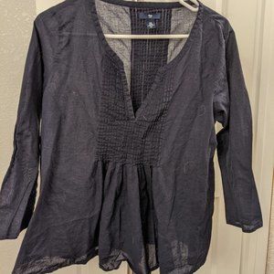Gap Navy Tunic Blouse Women's Medium